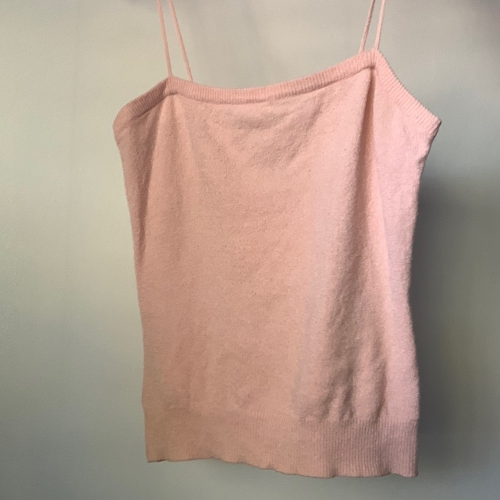 Trina Turk Los Angeles Baby Pink Spaghetti Strap Top